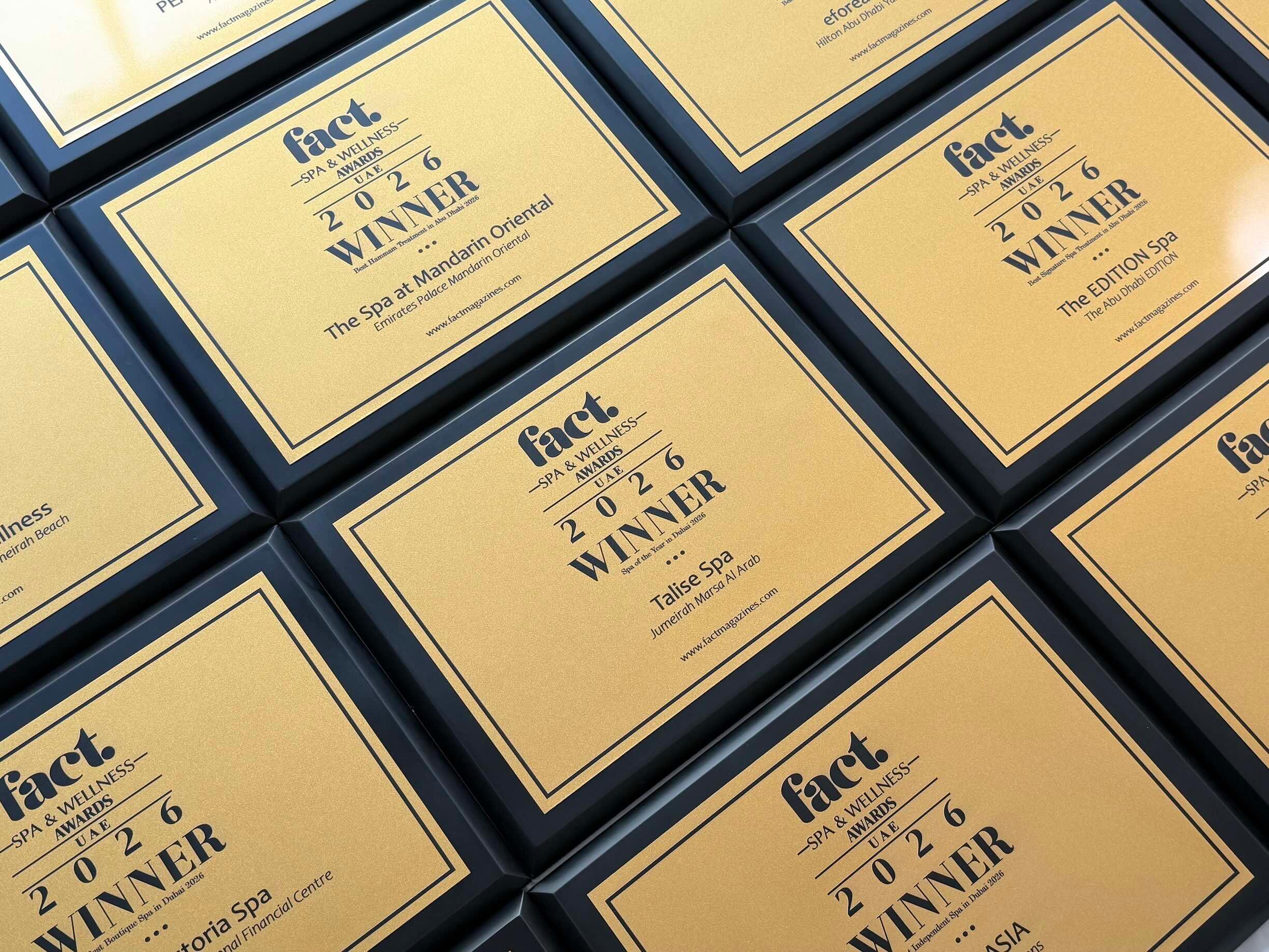 Winners Revealed: FACT Spa &amp; Wellness Awards UAE 2026